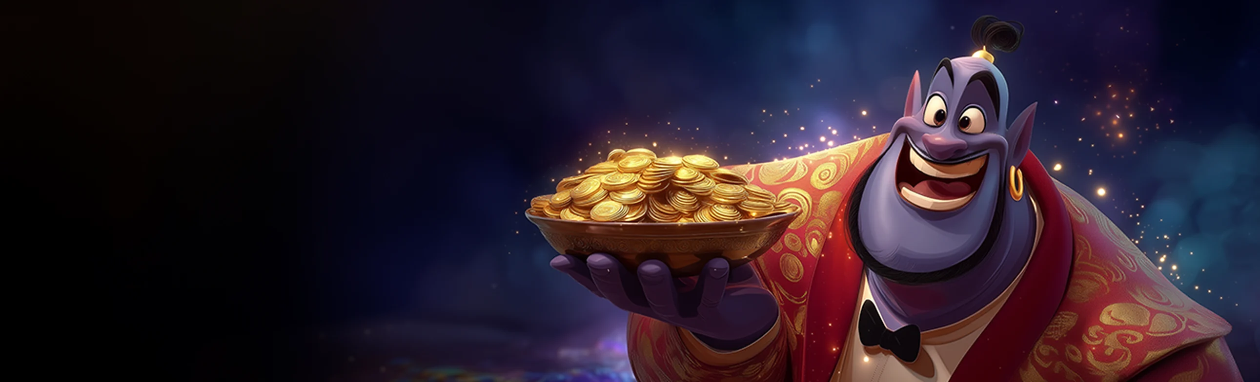 Caswino888 mascot offering a bowl of gold coins